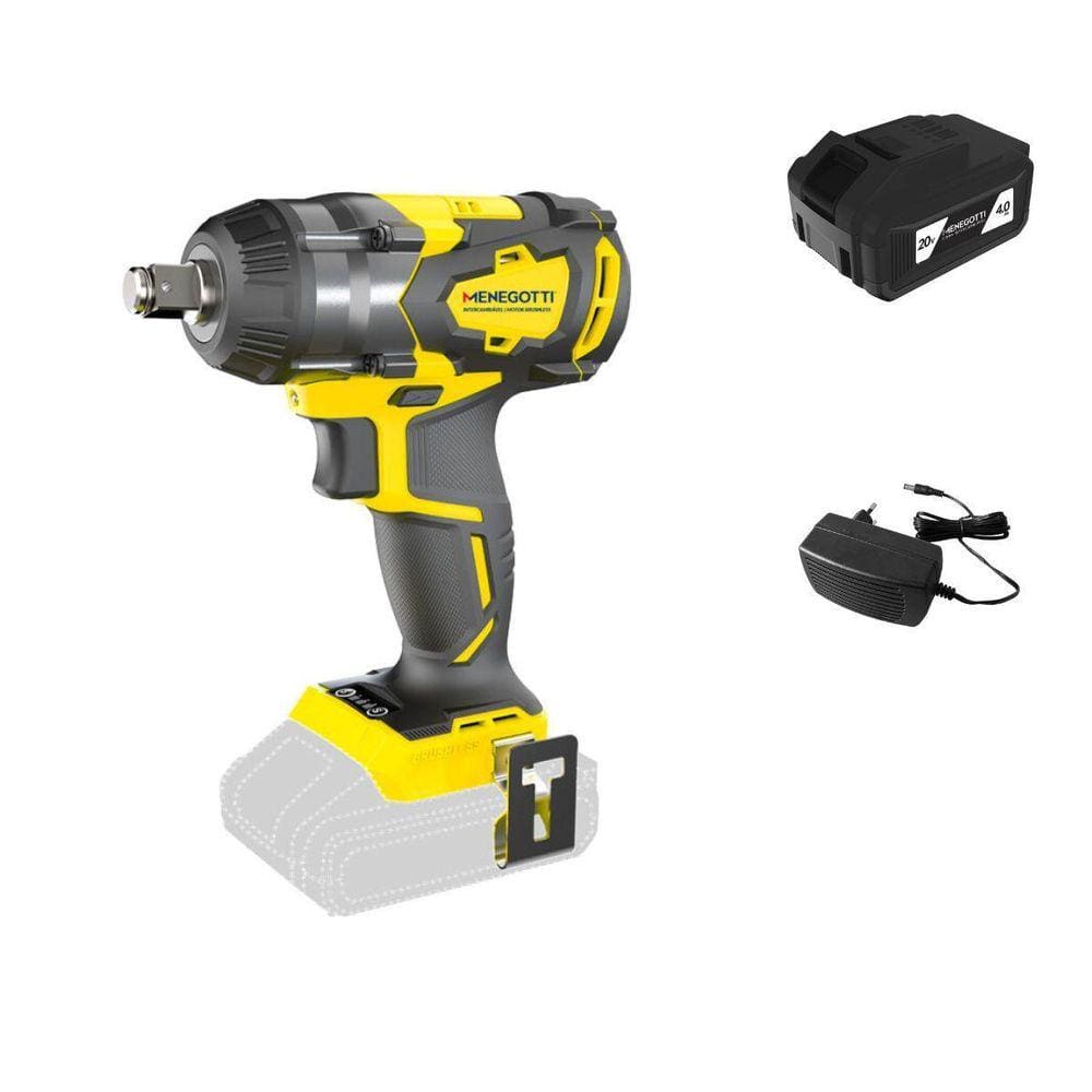 Cheve De Impacto A Bateria 20V Menegotti 2000 Amp