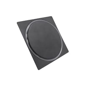 Ralo Click Quadrado Lavatório Banheiro 10X10 Cm Preto Luxo