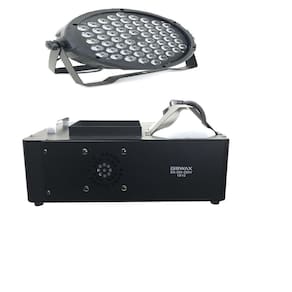 Kit Com 12 Par Led Slim 60 Led Maquina De Fumaça 1500W