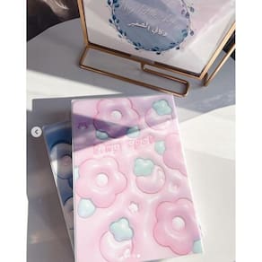 Caderno Flowers Kawaii Com 60 Folhas Pautada