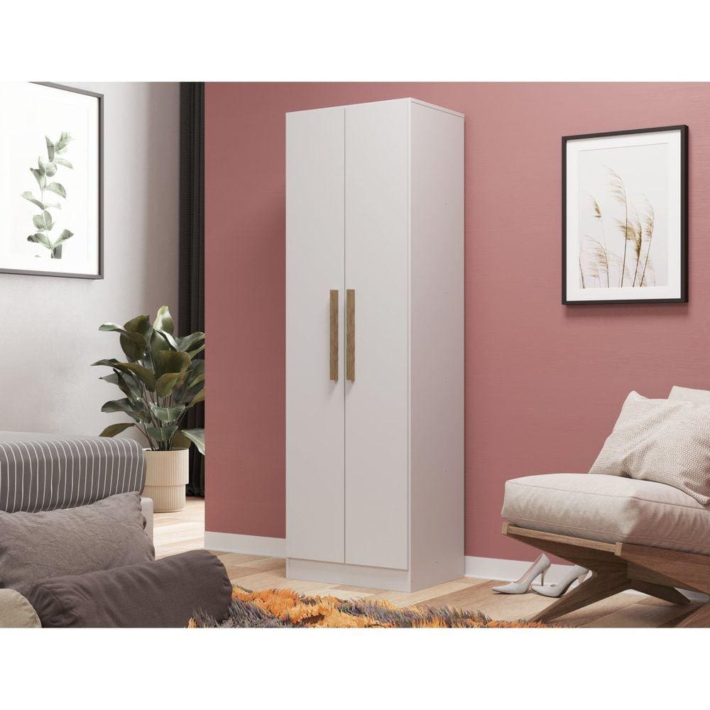 Sapateira 2 Portas para até 10 Pares Branco/Brilho