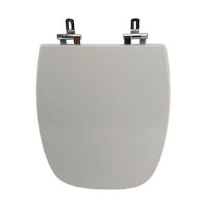 Assento Sanitário Poliéster para Louça Stylus Exellence celite Super Luxo Cromado Branco