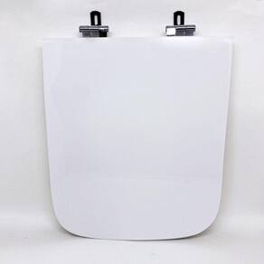 Assento Sanitário Poliéster para Louça Stillo/vougan docol Super Luxo Cromado Branco