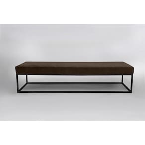 Puff para Sala de Estar Giulia 160 Cm Marrom/Preto