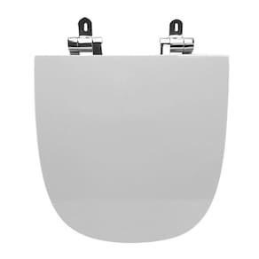 Assento Sanitário Poliéster para Louça Flex deca Slow Close Cromado Branco