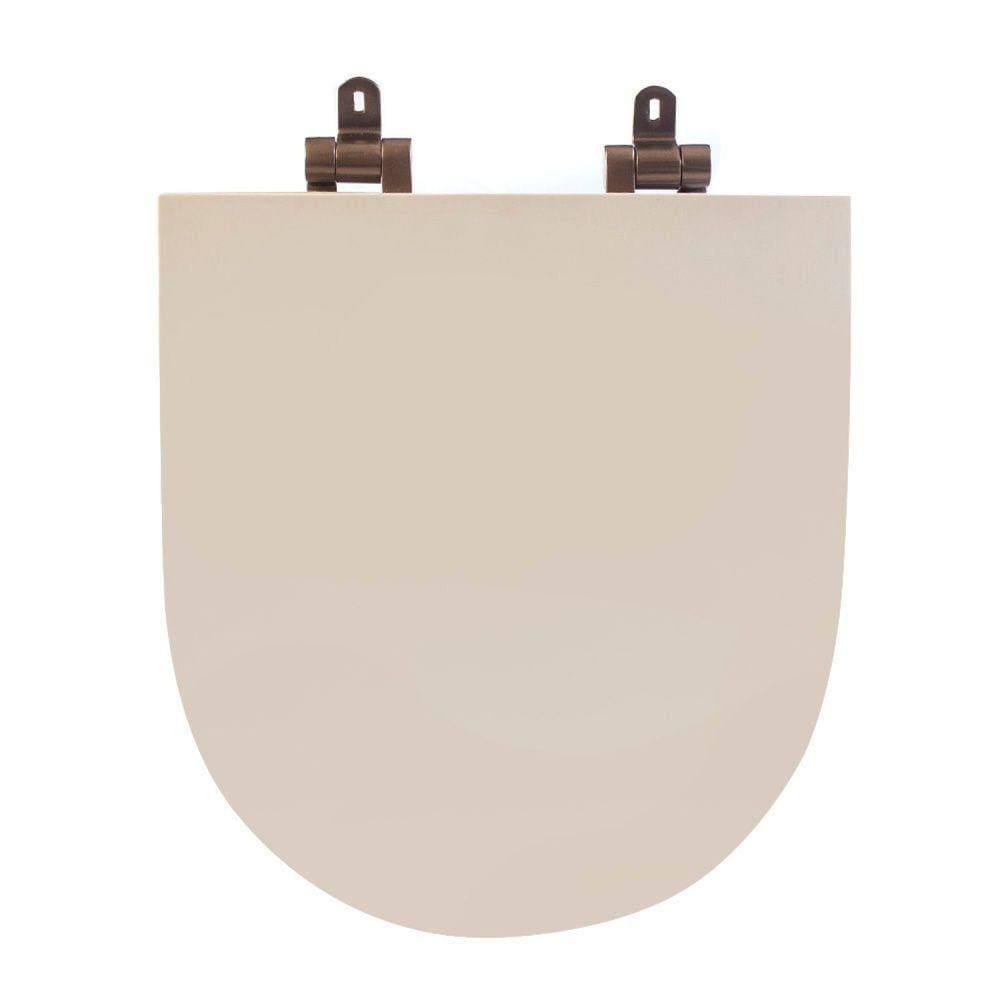 Assento Sanitário Poliéster para Louça Neo incepa Slow Close Corten Bege Fosco