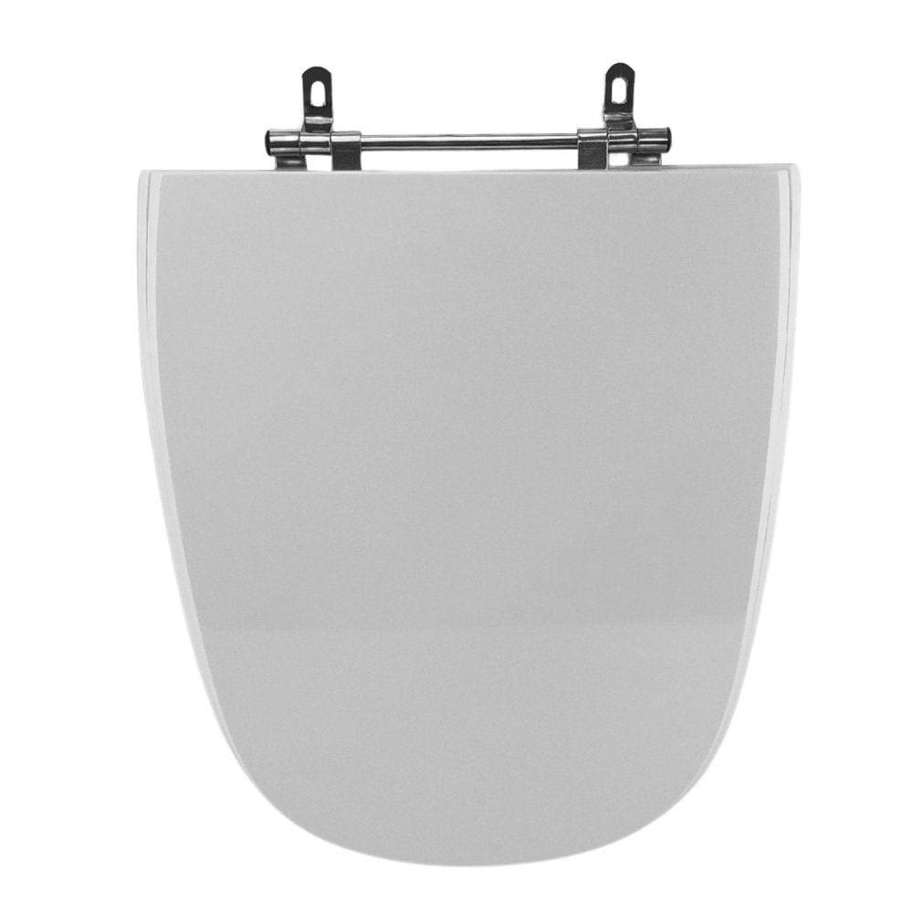 Assento Sanitário Poliéster para Louça Thema incepa Aço Cinza Platina