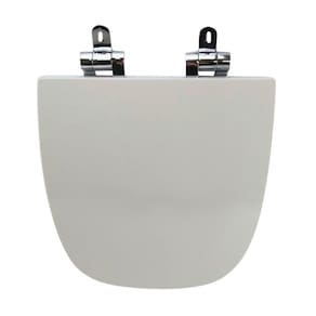 Assento Sanitário Poliéster para Louça Vip celite Slow Close Cromado Branco