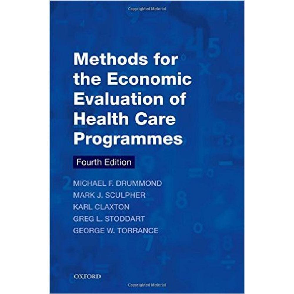 Methods For The Economic Evaluation Of Health Care Programmes