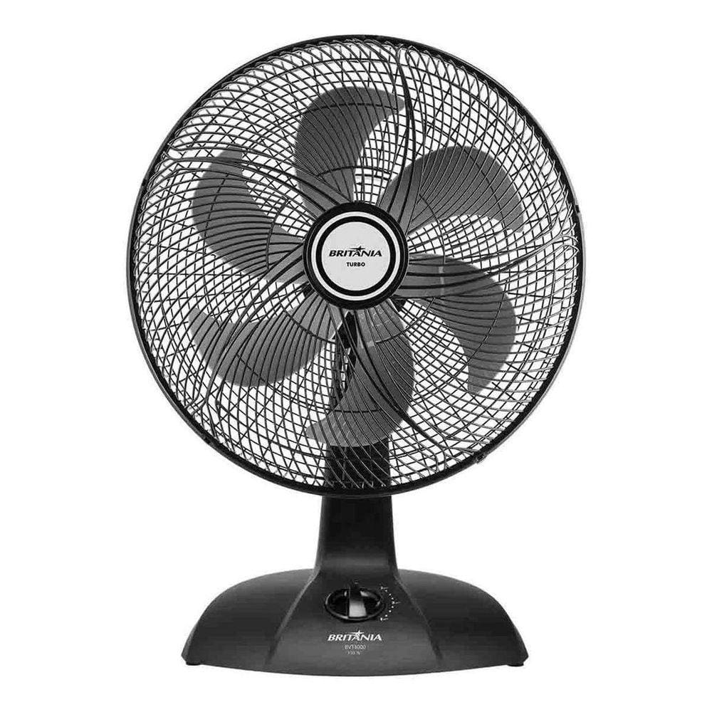 Ventilador Britânia 40cm Turbo 6 Pás 110v - 130W, 3 Velocidades, Oscilação, Grade Segurança