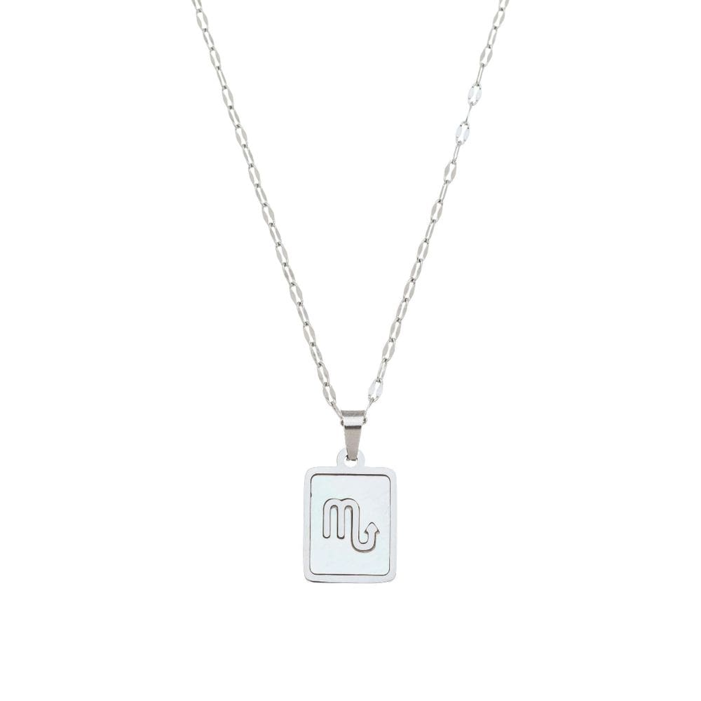 Colar Signo Madrepérola Corrente -Aço - Escorpiao