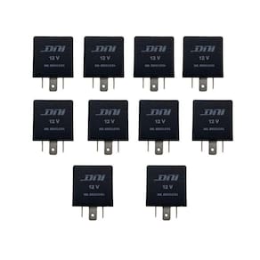 Kit 10 Rele Pisca 3 Terminais 12V S/ Suporte Palio Strada