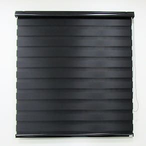 Persiana Rolo Double Vision Zebra 120x160 - Preto