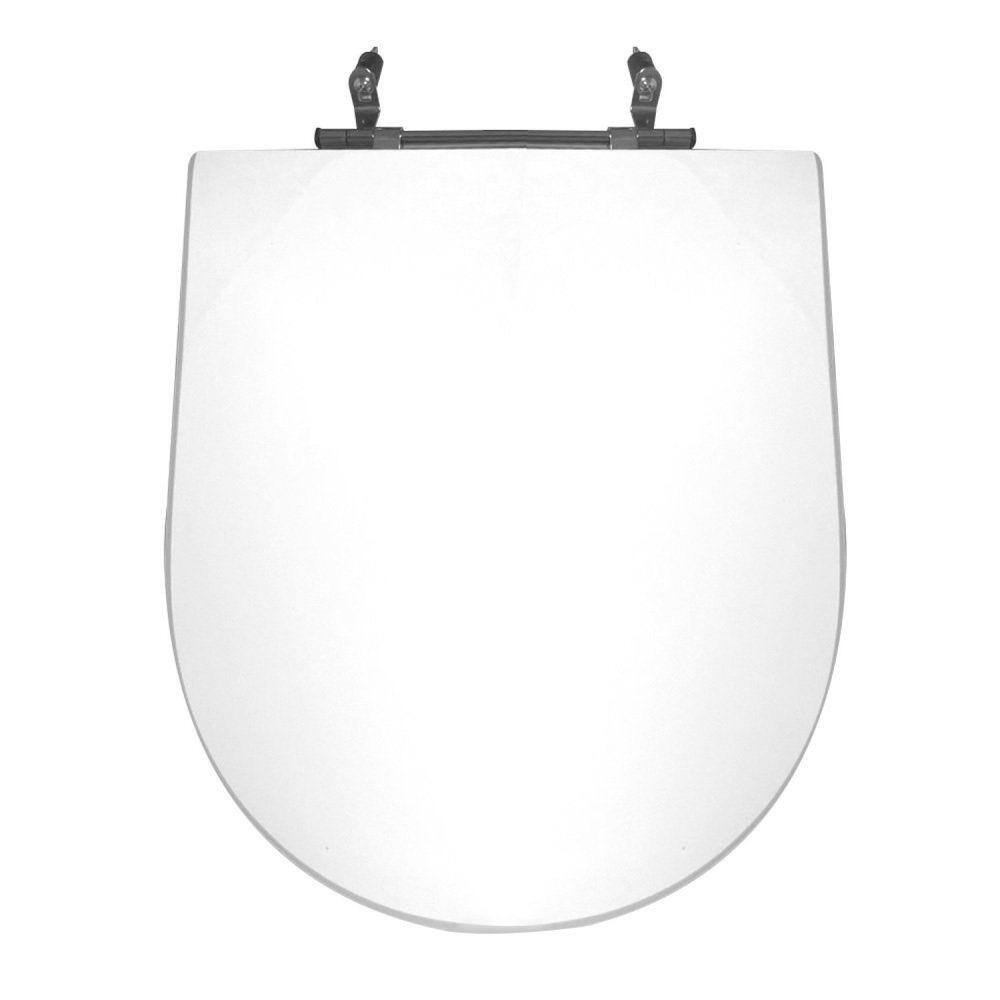 Assento Sanitário Poliéster para Louça Riviera/smart celite Aço Branco
