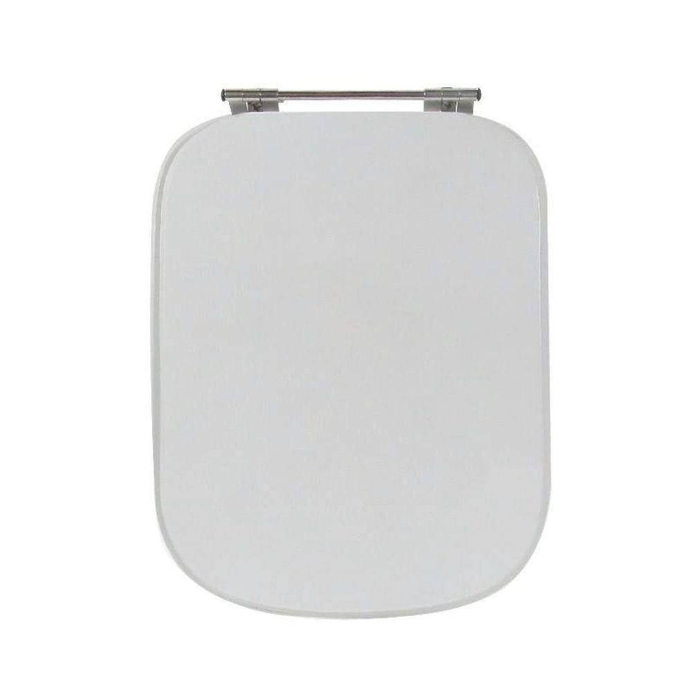 Assento Sanitário Poliéster para Louça Tivoli ideal Standard Aço Sterling Silver