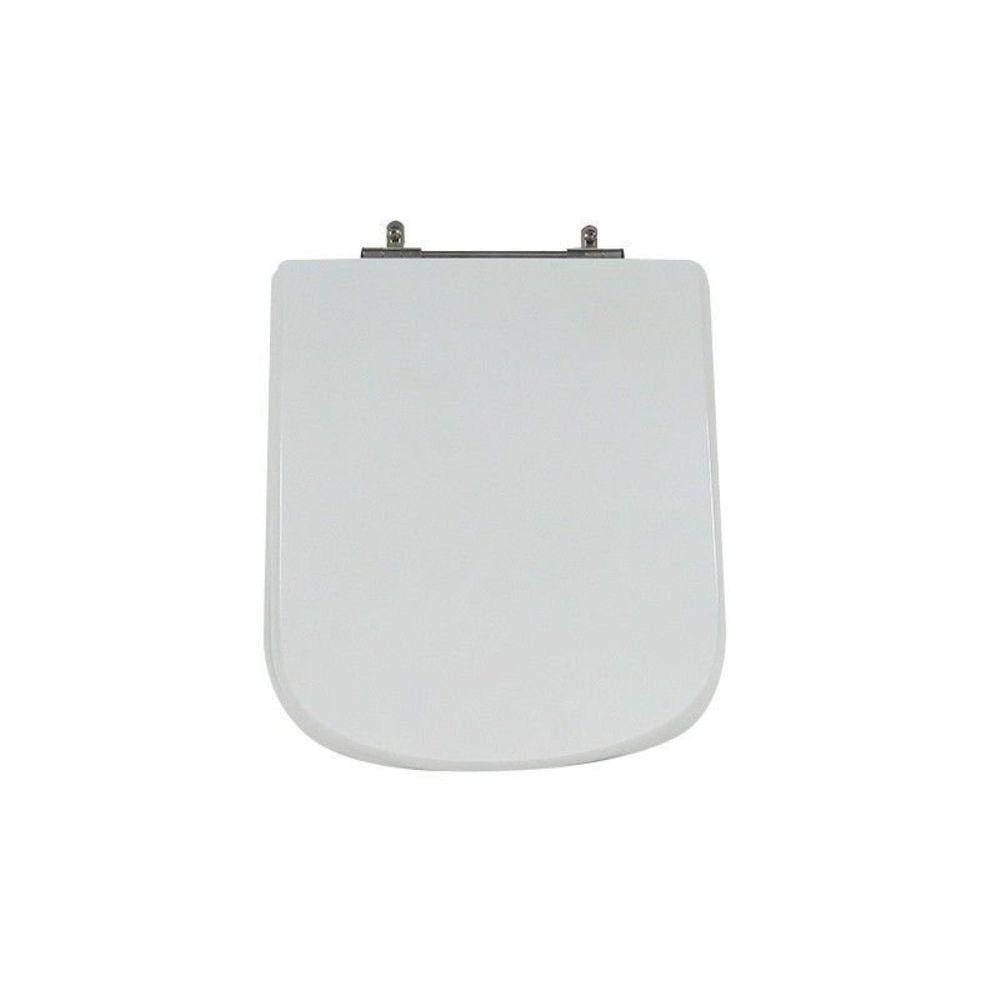 Assento Sanitário Poliéster para Louça Dama Senso roca Aço Branco