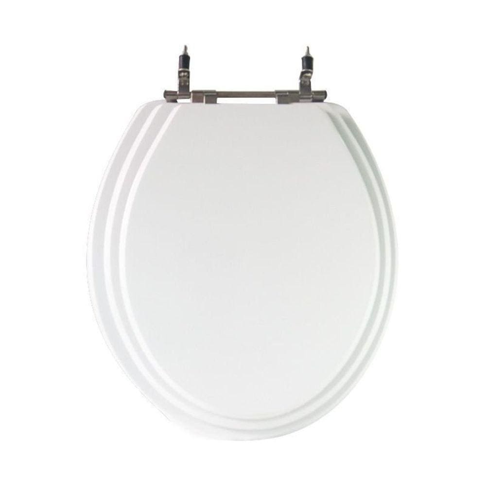 Assento Sanitário Poliéster para Louça Azálea/standard/carina/flamingo/fiore/sabará Aço Triplex Branco