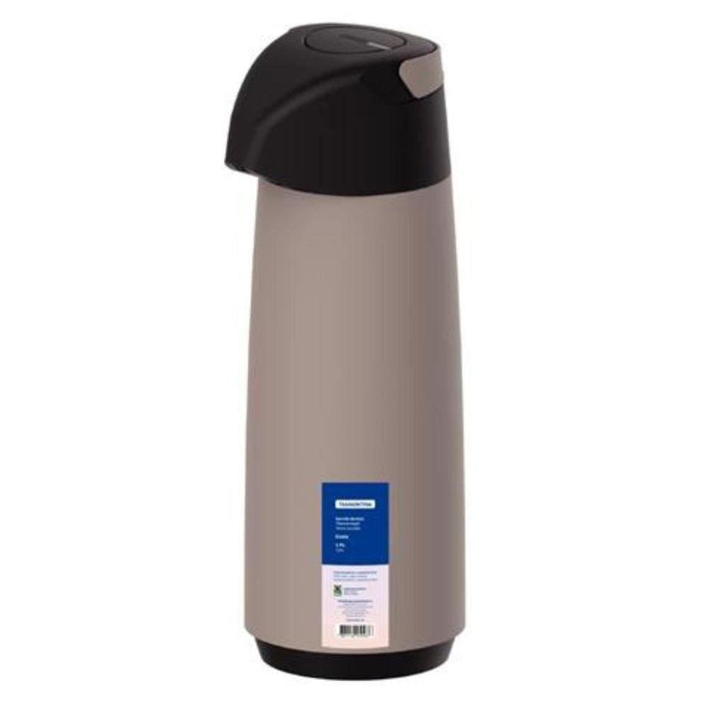 Garrafa Térmica Tramontina 1,8L Bege com Vidro