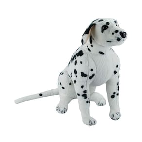 Cachorro Dálmata Realista Sentado 52Cm - Pelúcia