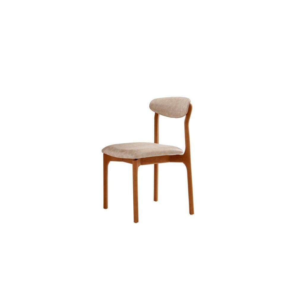 Kit com 2 Cadeiras para Sala de Jantar Monaco Imbuia Natural
