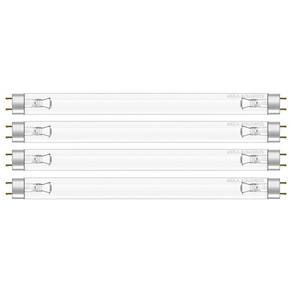 4 Lâmpada Uv 15W Germicida Ultravioleta T8 45Cm Fluorescente