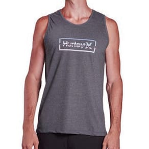 Regata Hurley Chrome Oversize SM24 Masculina Mescla Preto