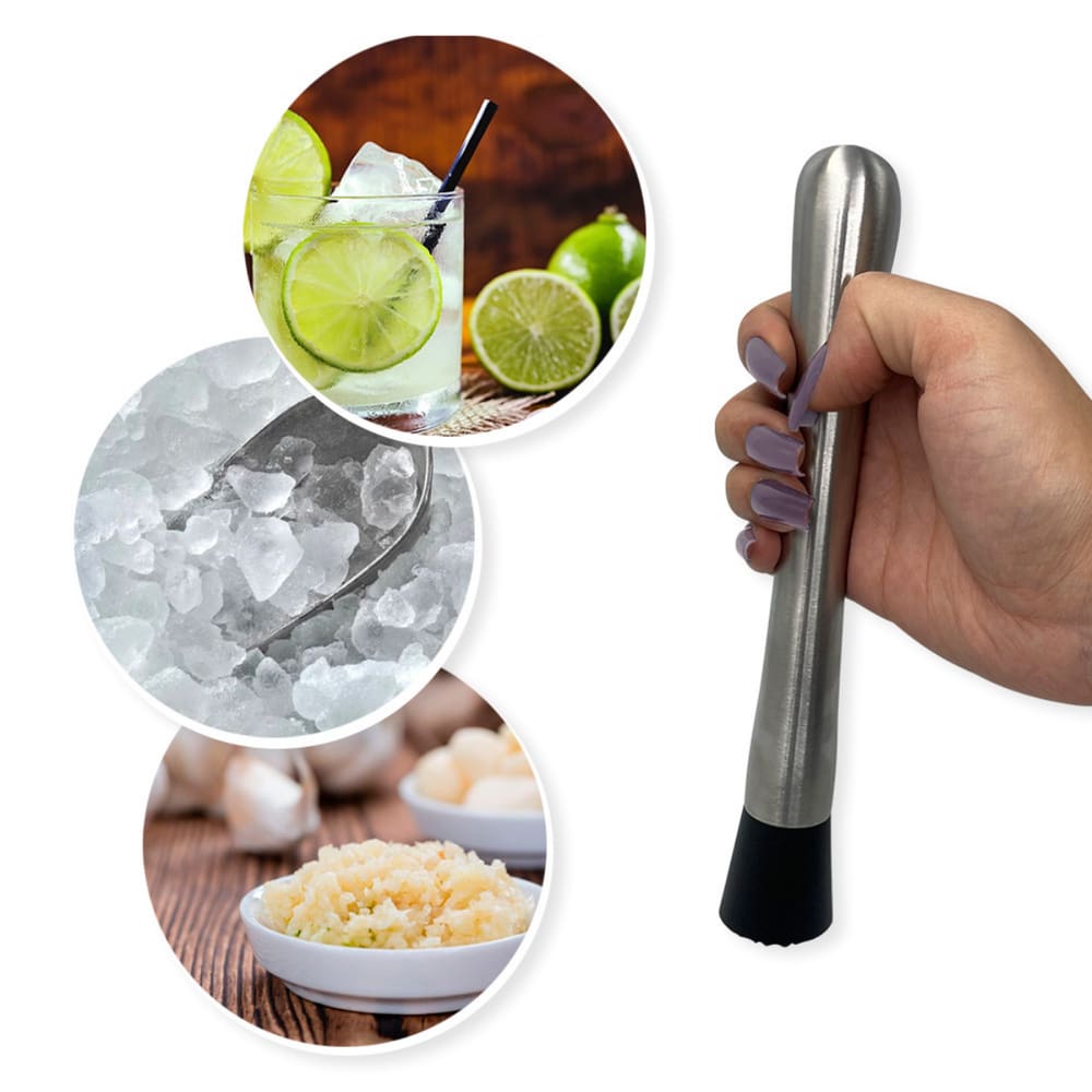 Macerador Socador De Caipirinha Para Drinks E Cozinha Inox