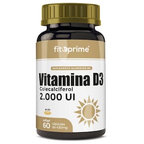 Vitamina D3 2000Ui Colecalciferol 60 Cápsulas Fitoprime