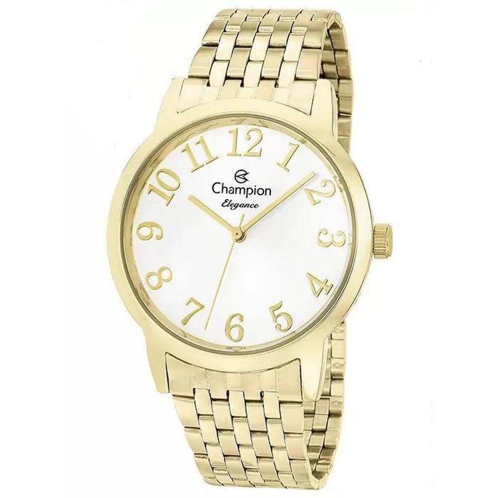 Relógio Champion Feminino Dourado Lançamento Ponteiro +
