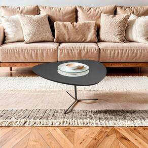 Mesa de Centro Líbano Palheta Metal 50x30 Preto