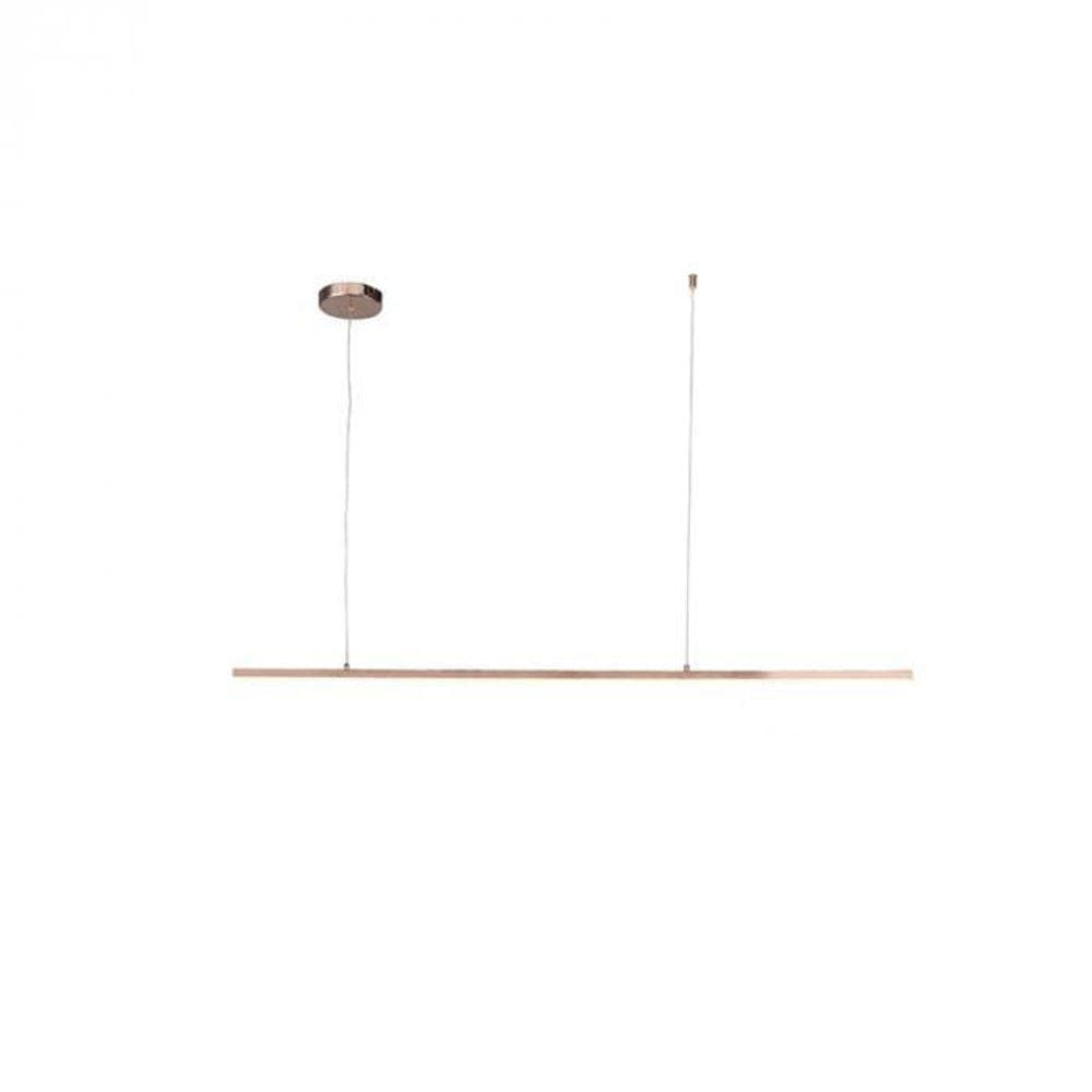 Pendente Led Tóquio Retangular Rose 180Cm - Hevvy