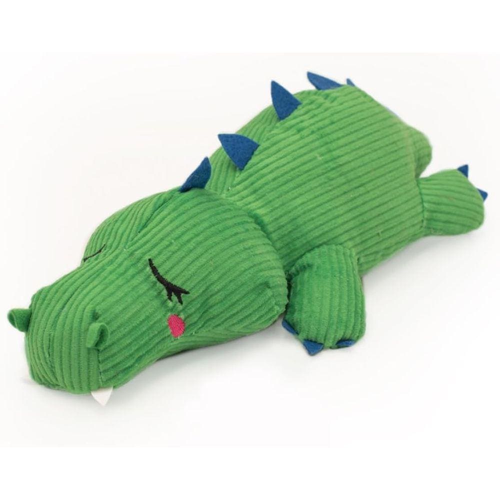 Brinquedo Pelúcia Snooziez ZippyPaws Com Apito Silencioso Para Cães e Gatos - Jacaré