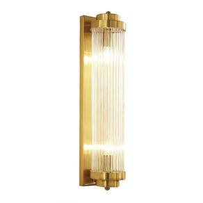 Arandela Interna Dourado Vidro Cristal 60 Cm Sala Bet35