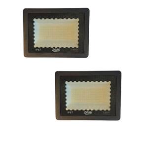 Kit 2 Refletores Holofote Led Zem 100W Branco Frio Bivolt