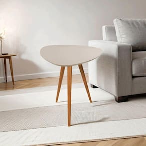 Mesa Lateral Pe Palito Orgânico Libano 50x60 Off White