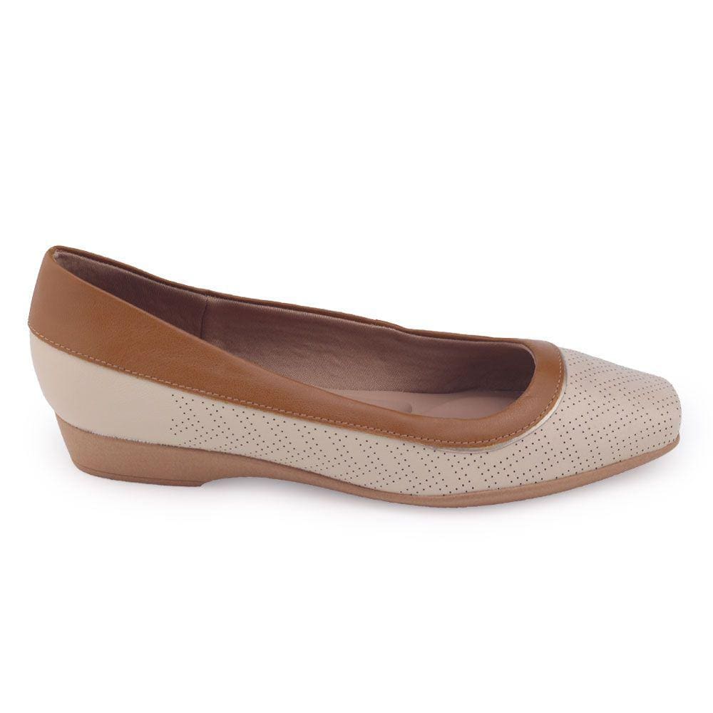 Sapatilha feminina Usaflex MM1602002 bico quadrado