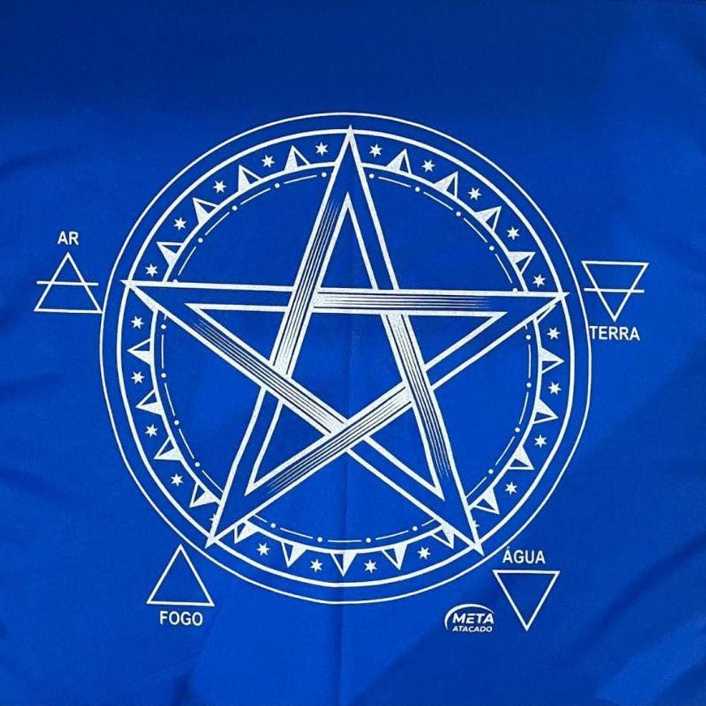 Toalha Pentagrama Tecido Jogo Cartas Tarot - Selecione A Cor