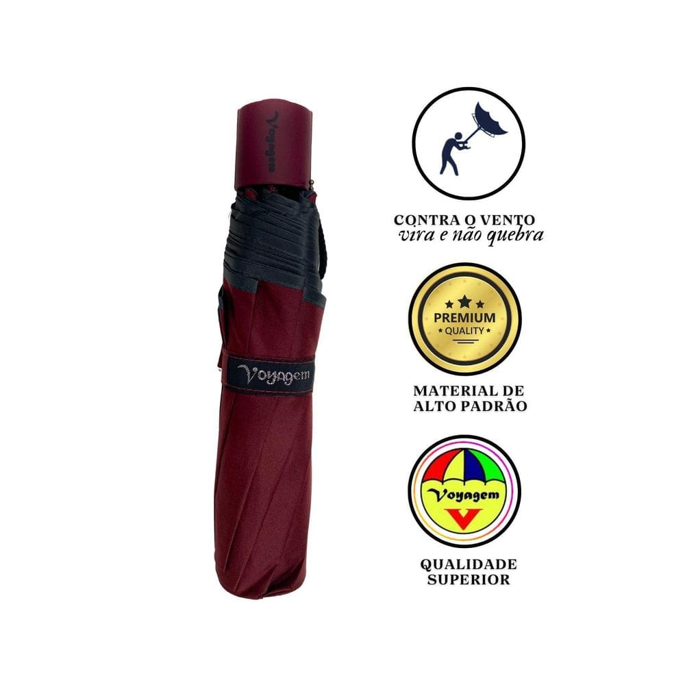 Sombrinha Resistente Manual Prova De Vento Voyagem 010L Vn
