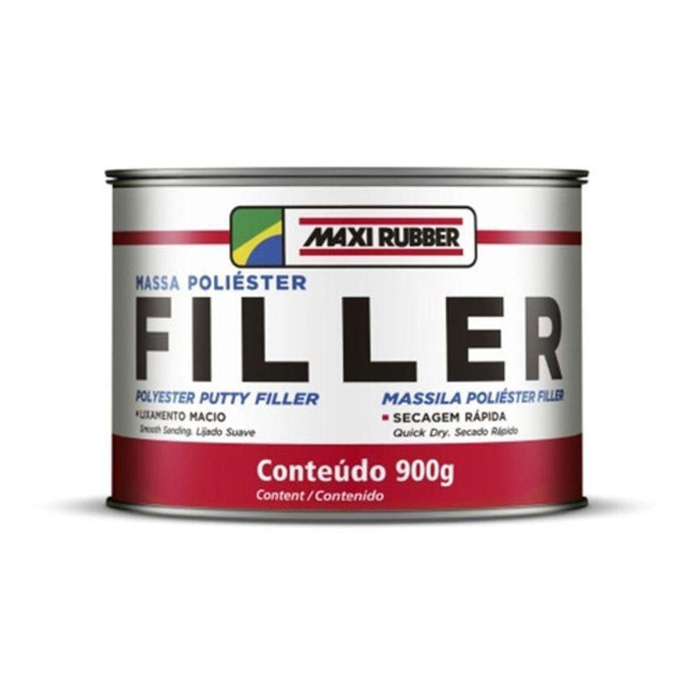 Massa Poliester Filler 900Gmaxi Rubber