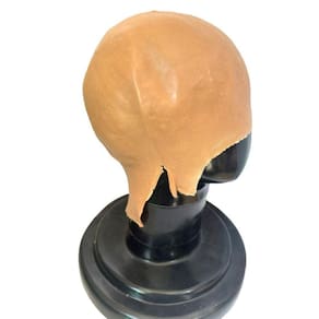 Fantasia Careca Falsa Silicone Imita Pele Realista Escura