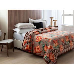 Cobertor Dyuri Plus Casal 1,80X2,20M Estampa Douro Marrom