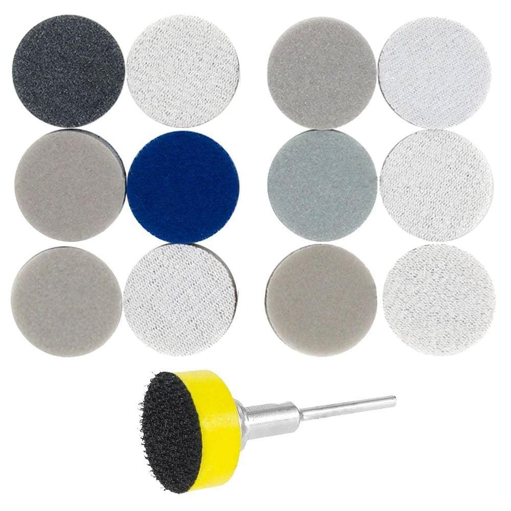 Kit 12 Almofadas 25Mm Polimento Haste 3Mm Micro Retífica
