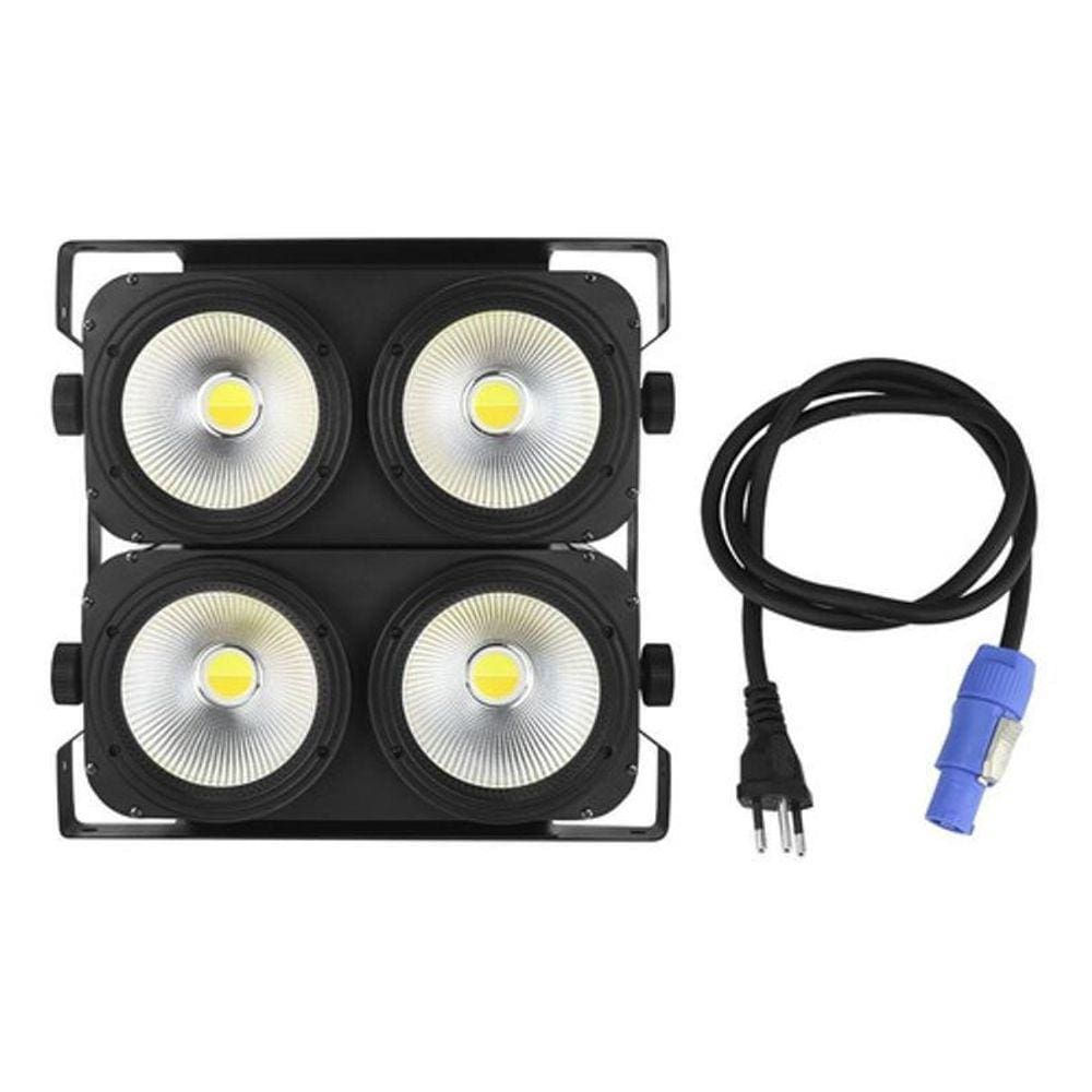 Mini Brute 4 Leds 400W Dmx Cob Branco Quente/Frio Mb400 Nfe
