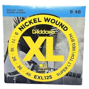 Encordoamento 09-46 Guitarra Nickel Wound D`Addario Exl125