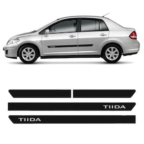 Friso Lateral Tiida Sedan 2008 A 2013 Com Nome