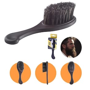Escova para Barba Alisadora Cerdas Mistas Dompel Preto