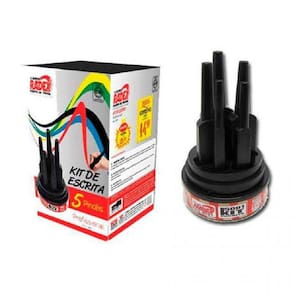 Kit De Escrita Profissional Para Cartaz 5 Pinceis Radex
