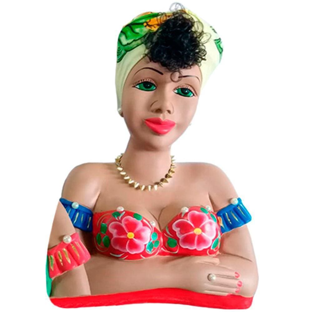 Namoradeira Morena Grande - Artesanal, Decorativa, 42 cm