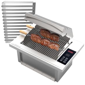 Churrasqueira Cooktop Elétrica Embutir Inox Cozinha 127V