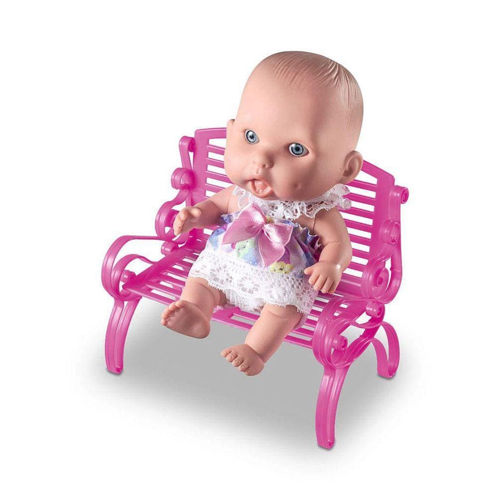 Boneca Pequena Cadeirinha De Jardim Coleção Milk Expressões